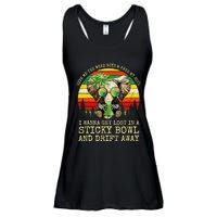 Cool Elephant Smoking Weed Bong Marijuana Cannabis Stoner Ladies Essential Flowy Tank