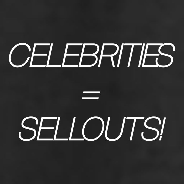 Celebrities Equal Sellouts 7 Panel Mesh Trucker Snapback Hat