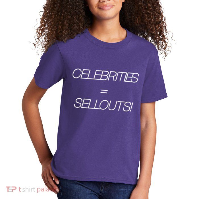 Celebrities Equal Sellouts Kids T-Shirt