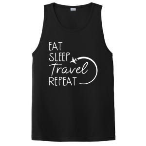 Camping Eat Sleep Travel Repeat Camping Lovers Gift PosiCharge Competitor Tank