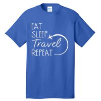 Camping Eat Sleep Travel Repeat Camping Lovers Gift Tall T-Shirt