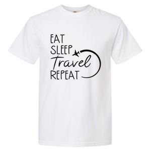 Camping Eat Sleep Travel Repeat Camping Lovers Gift Garment-Dyed Heavyweight T-Shirt