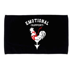 Chicken Emotional Support Cock Microfiber Hand Towel