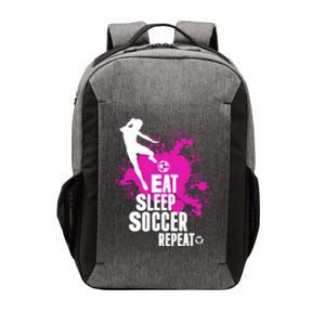 Cute Eat Sleep Soccer Repeat Gift Girls Fútbol Player Graphic Gift Vector Backpack