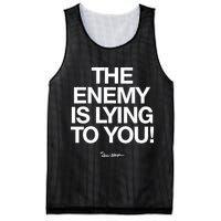 Carew Ellington Spread The Truth The Enemy Is Lying To You Mesh Reversible Basketball Jersey Tank
