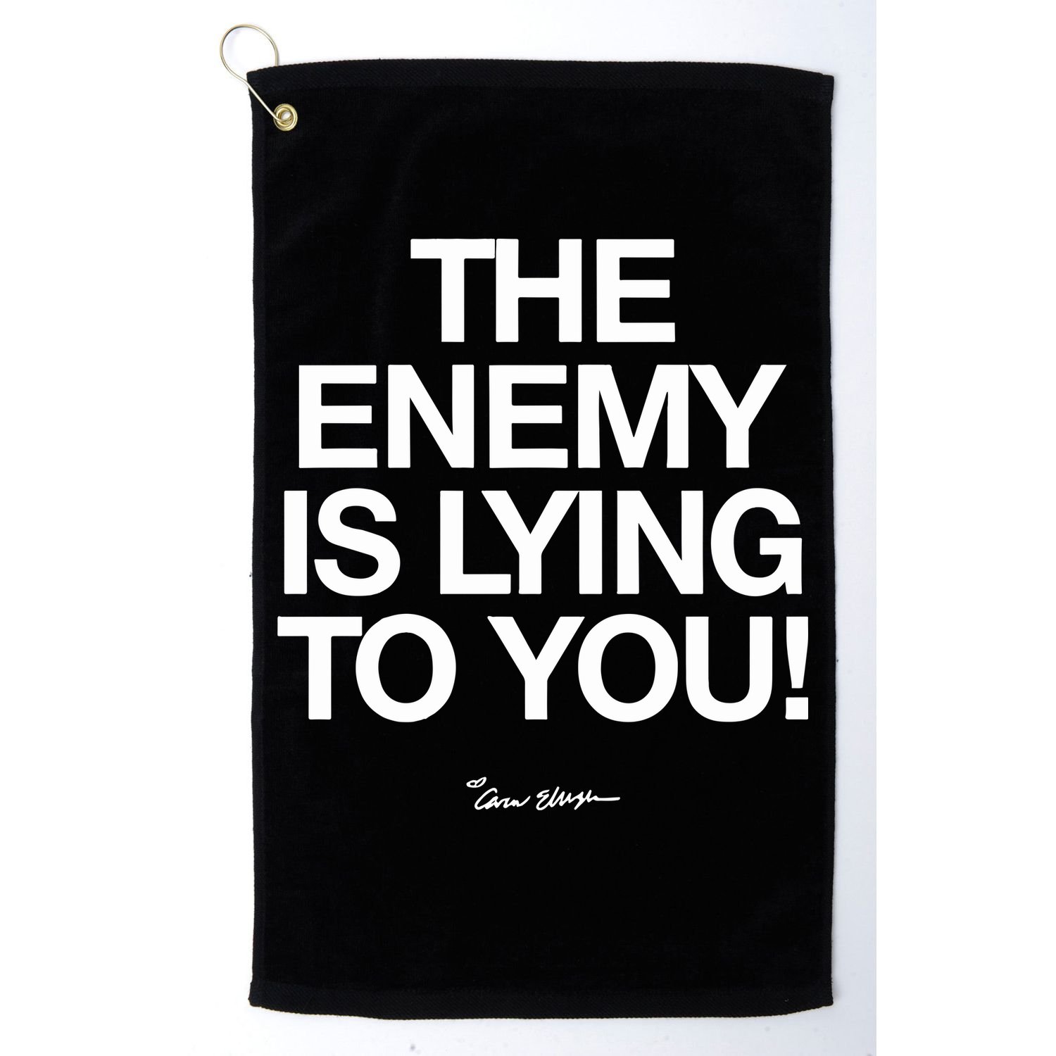 Carew Ellington Spread The Truth The Enemy Is Lying To You Golf Towel