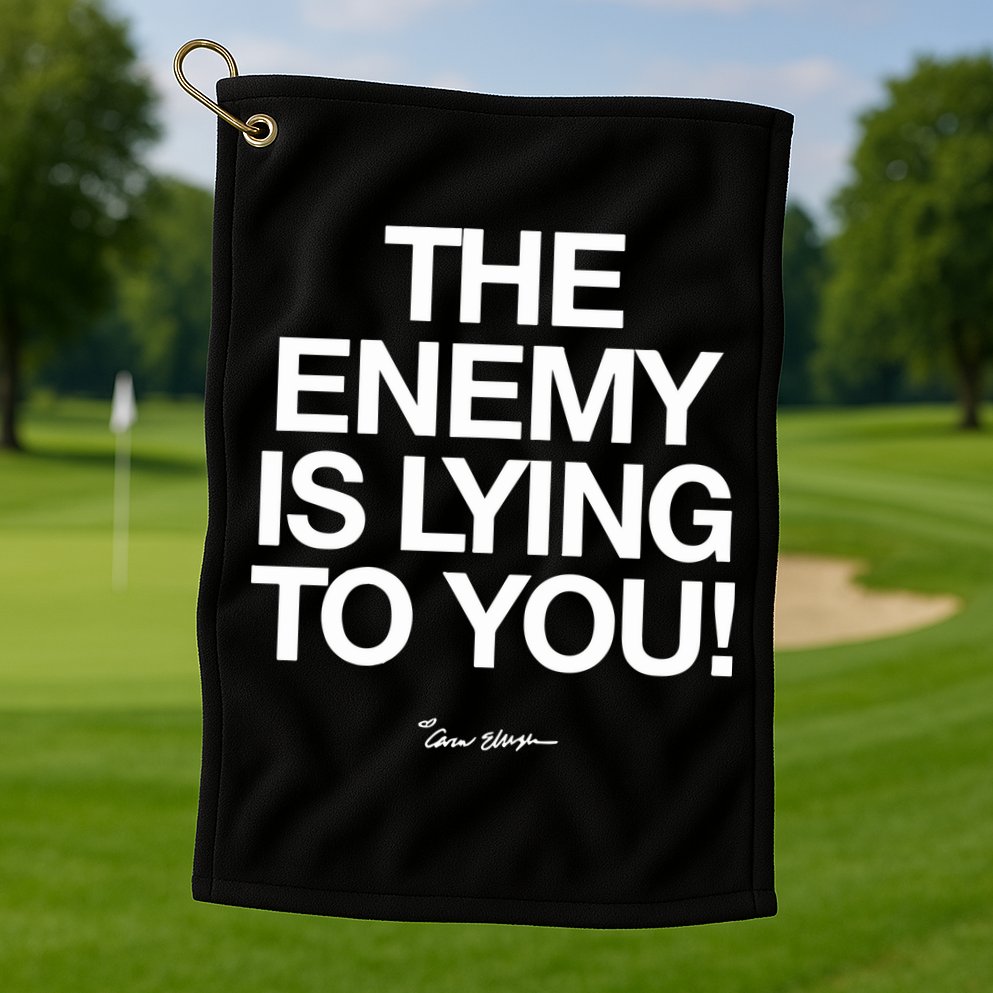 Carew Ellington Spread The Truth The Enemy Is Lying To You Golf Towel