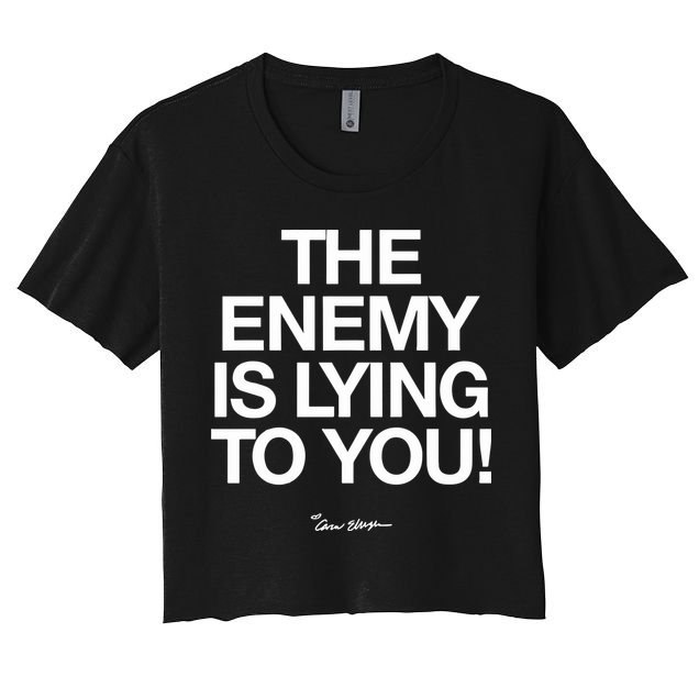 Carew Ellington Spread The Truth The Enemy Is Lying To You Crop Top