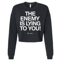 Carew Ellington Spread The Truth The Enemy Is Lying To You Cropped Pullover Crew