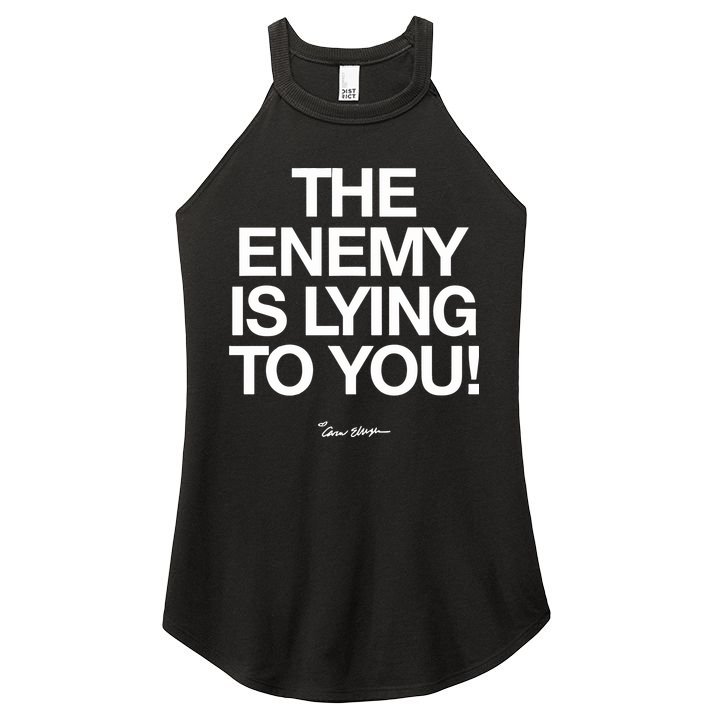 Carew Ellington Spread The Truth The Enemy Is Lying To You Women's Perfect Tri Rocker Tank