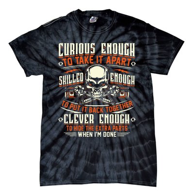 Curious Enough To Take It Apart Mechanic Tie-Dye T-Shirt