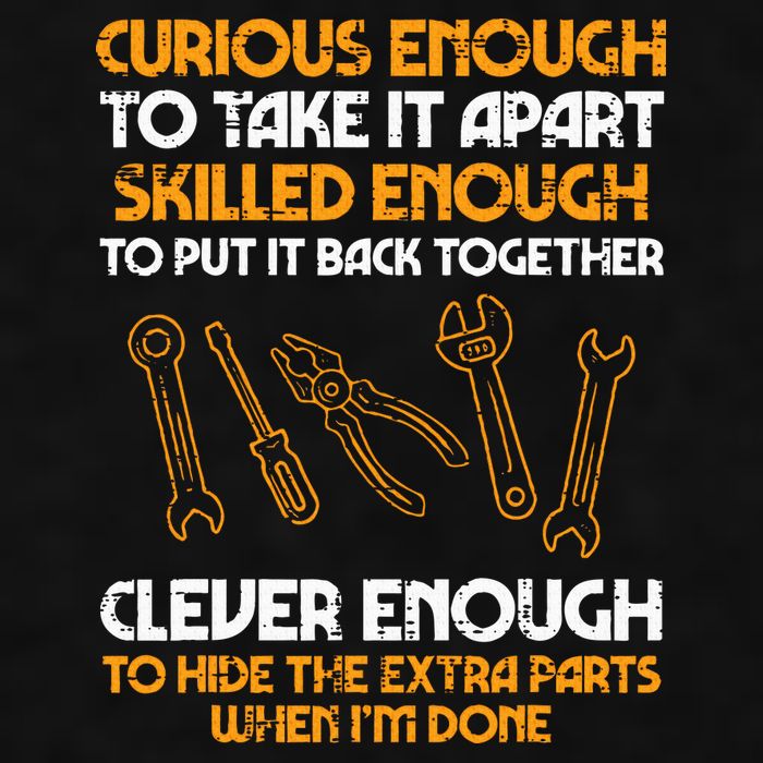 Curious Enough To Take It Apart Car Auto Garage Mechanic Ladies PosiCharge Tri-Blend Wicking Tank