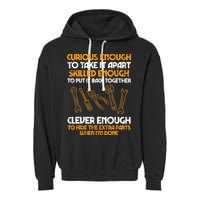 Curious Enough To Take It Apart Car Auto Garage Mechanic Garment-Dyed Fleece Hoodie