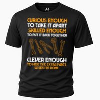 Curious Enough To Take It Apart Car Auto Garage Mechanic Cooling Performance Crew T-Shirt