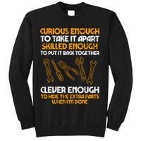 Curious Enough To Take It Apart Car Auto Garage Mechanic Sweatshirt