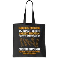 Curious Enough To Take It Apart Car Auto Garage Mechanic Bag