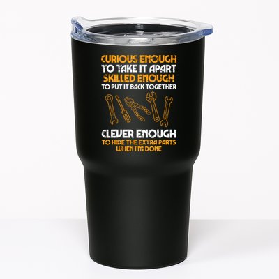 Curious Enough To Take It Apart Car Auto Garage Mechanic Tumbler
