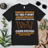 Curious Enough To Take It Apart Car Auto Garage Mechanic Premium T-Shirt