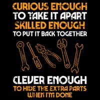 Curious Enough To Take It Apart Car Auto Garage Mechanic Premium T-Shirt