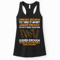 Curious Enough To Take It Apart Car Auto Garage Mechanic Womens Tank Top