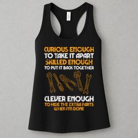 Curious Enough To Take It Apart Car Auto Garage Mechanic Womens Tank Top