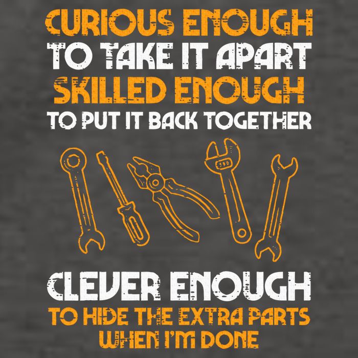 Curious Enough To Take It Apart Car Auto Garage Mechanic Vector Backpack
