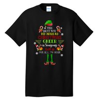 Cute Elf The Best Way To Spread Christmas Cheer Singing Loud Tall T-Shirt