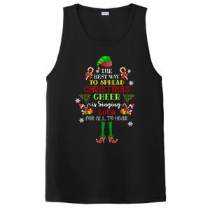 Cute Elf The Best Way To Spread Christmas Cheer Singing Loud PosiCharge Competitor Tank