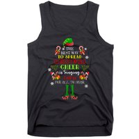 Cute Elf The Best Way To Spread Christmas Cheer Singing Loud Tank Top