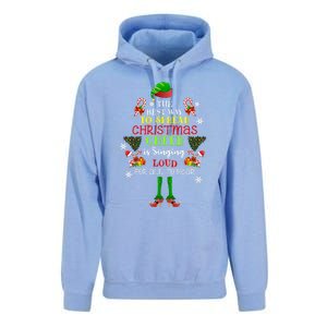 Cute Elf The Best Way To Spread Christmas Cheer Singing Loud Unisex Surf Hoodie