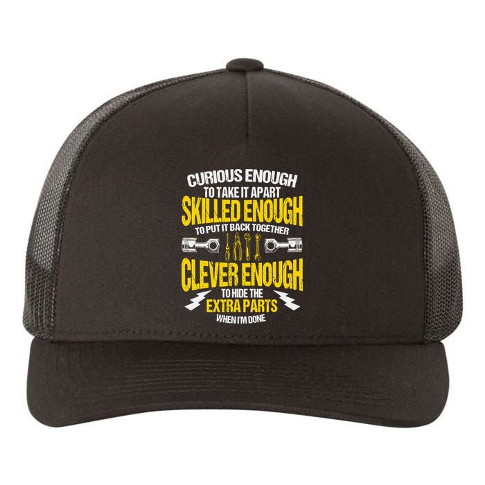 Curious Enough To Take It Apart Yupoong Adult 5-Panel Trucker Hat