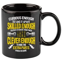 Curious Enough To Take It Apart 11oz C Handle Ceramic Mug