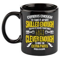 Curious Enough To Take It Apart 11oz C Handle Ceramic Mug