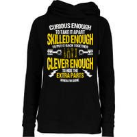 Curious Enough To Take It Apart Womens Funnel Neck Pullover Hood