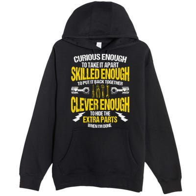 Curious Enough To Take It Apart Premium Pullover Hoodie