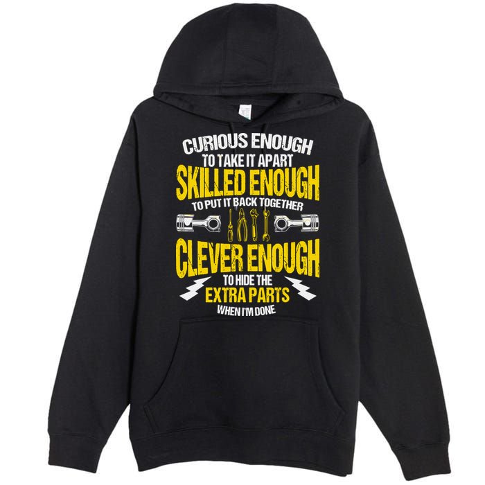 Curious Enough To Take It Apart Premium Pullover Hoodie