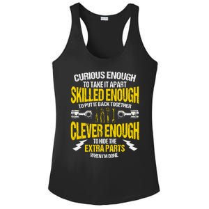 Curious Enough To Take It Apart Ladies PosiCharge Competitor Racerback Tank