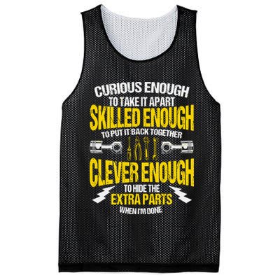 Curious Enough To Take It Apart Mesh Reversible Basketball Jersey Tank