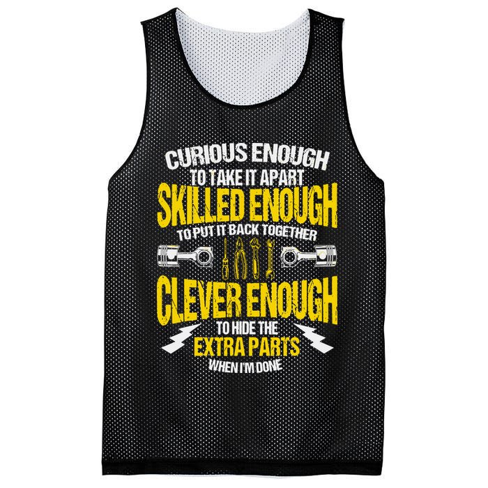Curious Enough To Take It Apart Mesh Reversible Basketball Jersey Tank