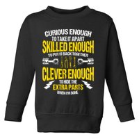 Curious Enough To Take It Apart Toddler Sweatshirt