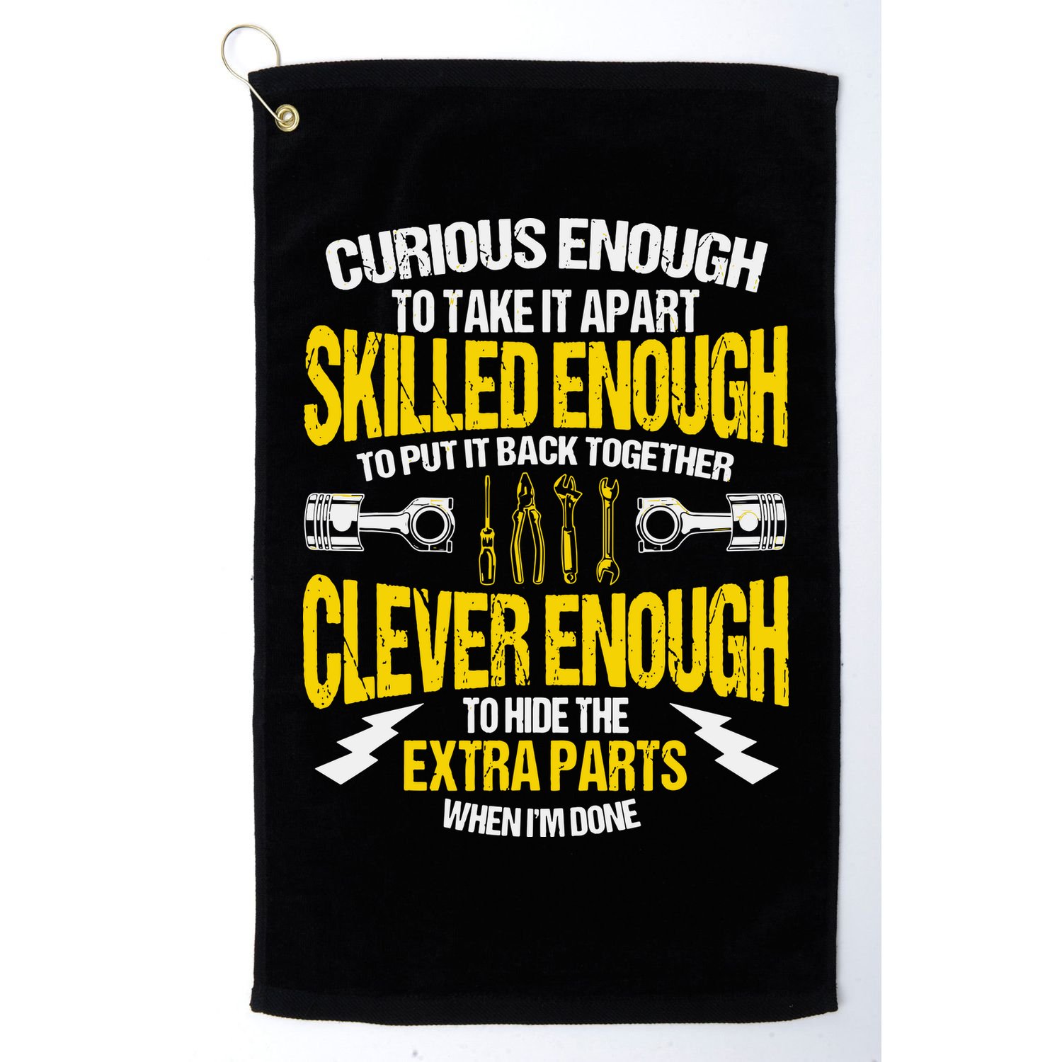 Curious Enough To Take It Apart Golf Towel