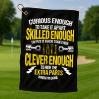 Curious Enough To Take It Apart Golf Towel