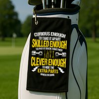 Curious Enough To Take It Apart Golf Towel