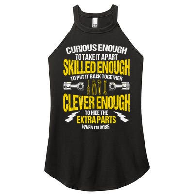 Curious Enough To Take It Apart Women's Perfect Tri Rocker Tank