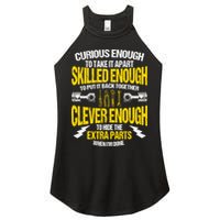 Curious Enough To Take It Apart Women's Perfect Tri Rocker Tank