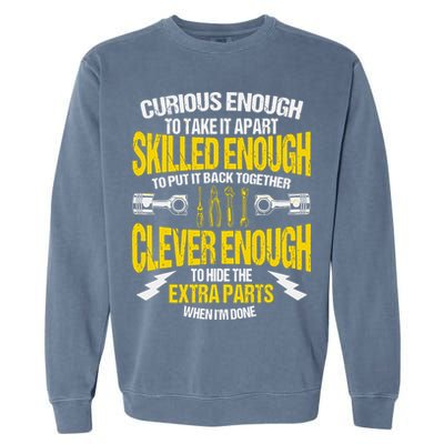 Curious Enough To Take It Apart Garment-Dyed Sweatshirt