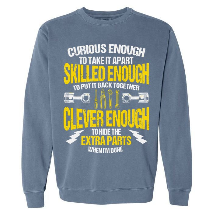 Curious Enough To Take It Apart Garment-Dyed Sweatshirt