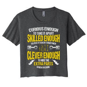 Curious Enough To Take It Apart Women's Crop Top Tee