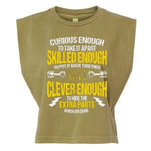 Curious Enough To Take It Apart Garment-Dyed Women's Muscle Tee