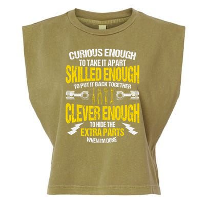 Curious Enough To Take It Apart Garment-Dyed Women's Muscle Tee